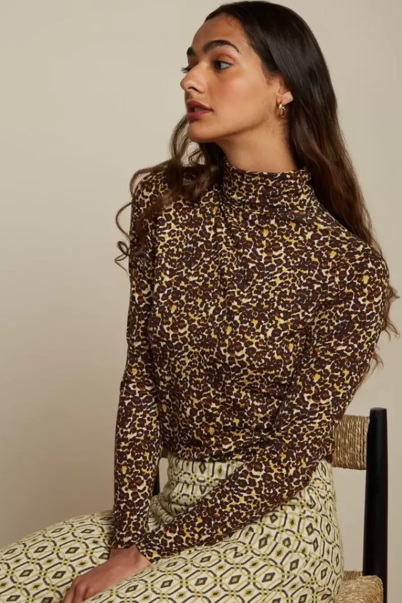 King Louie Tops & Shirts<Betsy Rollneck Top Hustle Rocky Brown