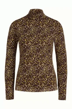 King Louie Tops & Shirts<Betsy Rollneck Top Hustle Rocky Brown