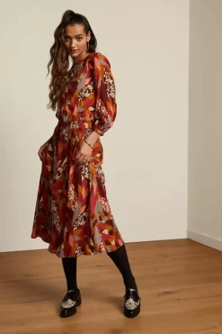 King Louie Jurken<Betty Dress Loose Fit Temple Mineral Red