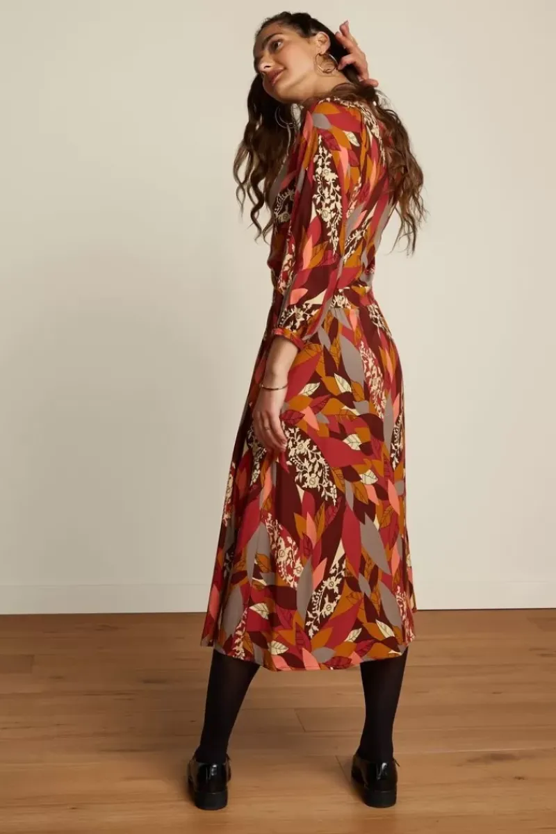 King Louie Jurken<Betty Dress Loose Fit Temple Mineral Red