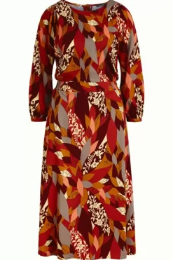 King Louie Jurken<Betty Dress Loose Fit Temple Mineral Red