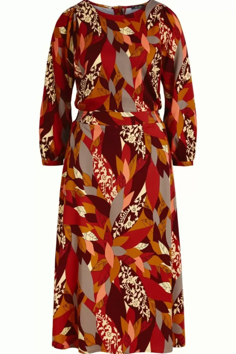 King Louie Jurken<Betty Dress Loose Fit Temple Mineral Red