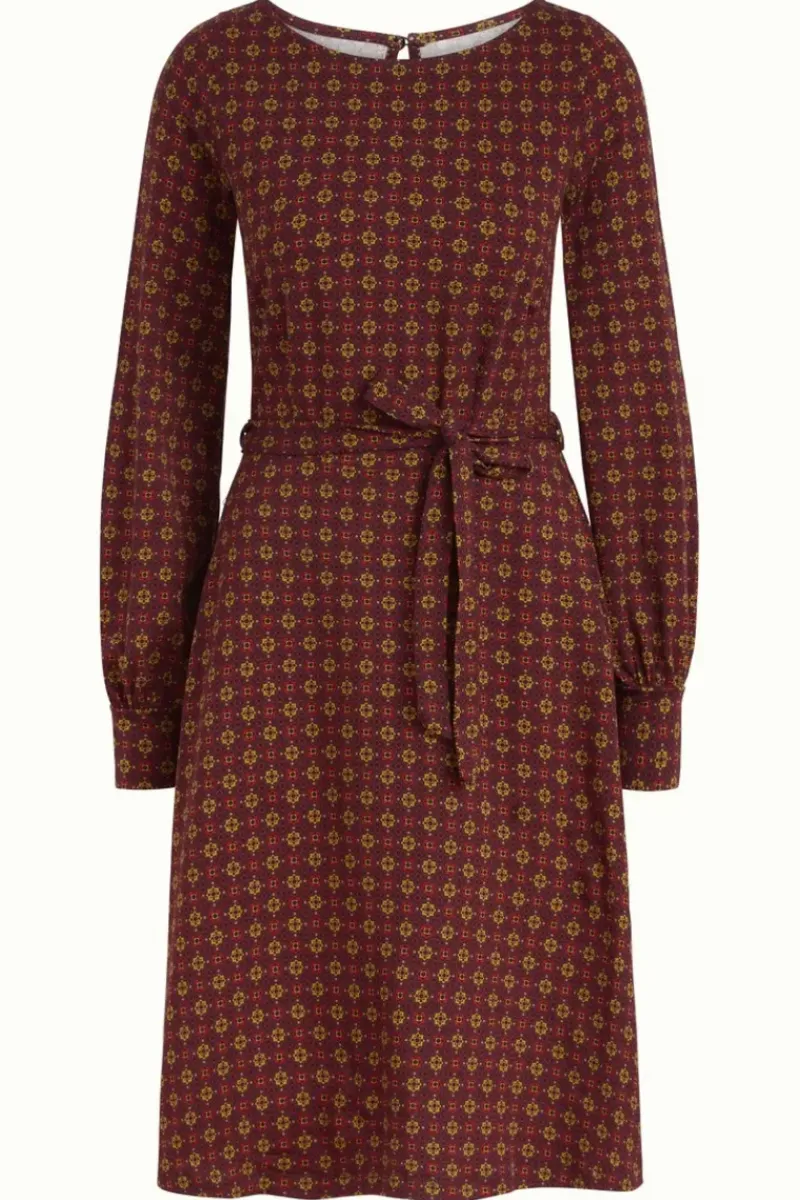 King Louie Jurken<Betty Dress Rogers Bordeaux Red