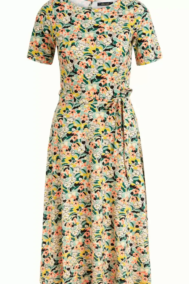 King Louie Jurken<Betty Party Dress Pomelo Mineral Green