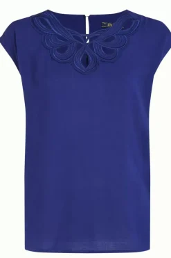King Louie Tops & Shirts<Betty Top Vilette Deep Blue