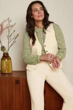 King Louie Tops & Shirts<Bianca Gilet Simonet Vanilla Cream