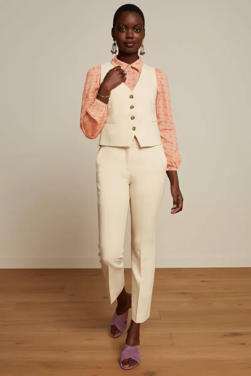 King Louie Tops & Shirts<Bianca Gilet Simonet Vanilla Cream