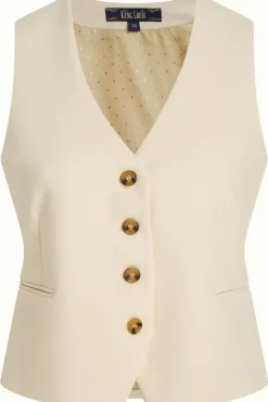 King Louie Tops & Shirts<Bianca Gilet Simonet Vanilla Cream