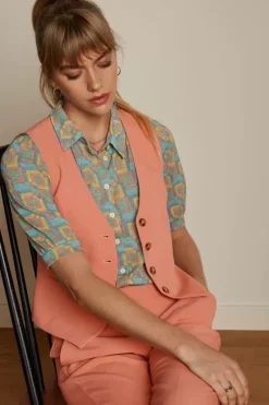 King Louie Tops & Shirts<Bianca Gilet Simonet Blooming Dahlia