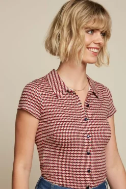 King Louie Blouses<Blouse Callaloo Chili Red