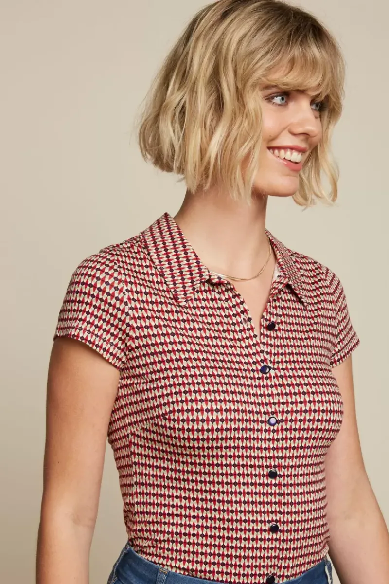 King Louie Blouses<Blouse Callaloo Chili Red