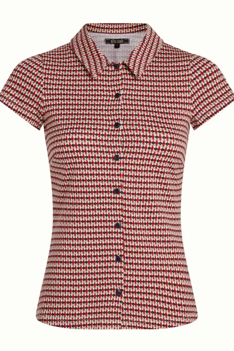 King Louie Blouses<Blouse Callaloo Chili Red