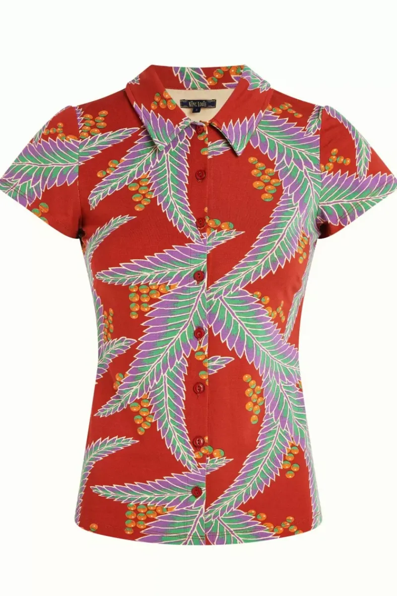 King Louie Blouses<Blouse Monserrat Sienna Red