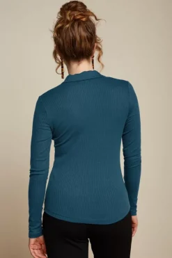 King Louie Blouses<Blouse Uni Rib Sailor Blue