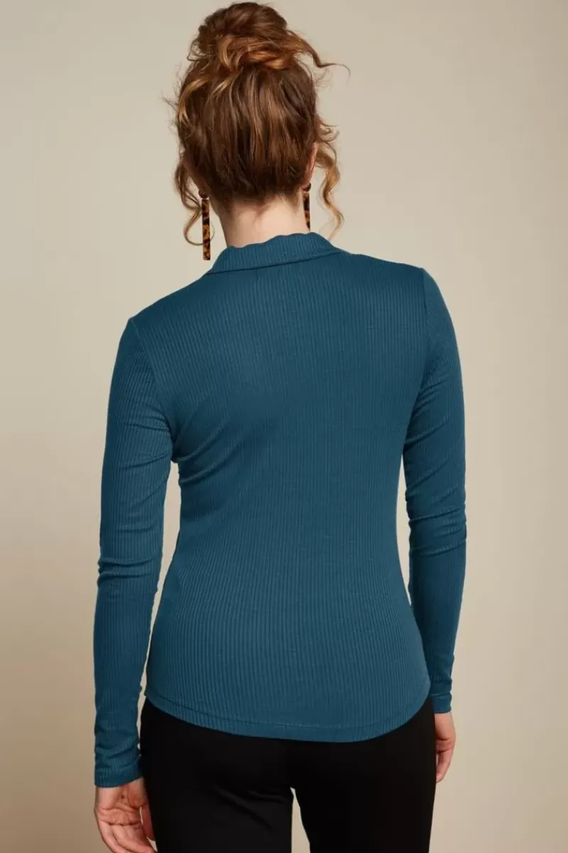 King Louie Blouses<Blouse Uni Rib Sailor Blue