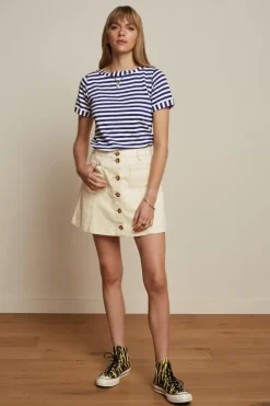 King Louie Tops & Shirts<Boatneck Top Chopito Stripe Deep Blue