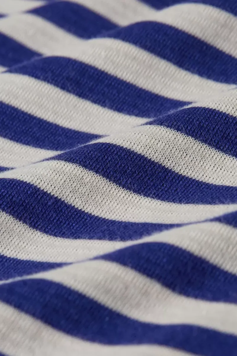 King Louie Tops & Shirts<Boatneck Top Chopito Stripe Deep Blue