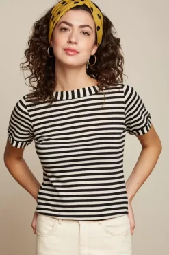 King Louie Tops & Shirts<Boatneck Top Chopito Stripe Black