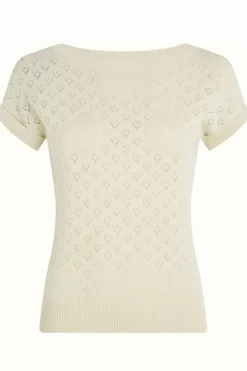King Louie Tops & Shirts<Boatneck Top Heart Ajour Bci Cream
