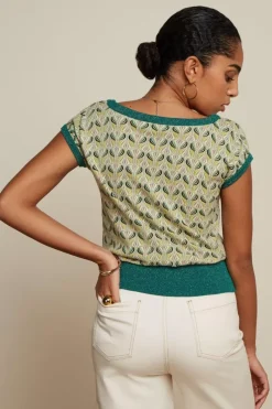 King Louie Tops & Shirts<Boatneck Top La Sape Antique Green
