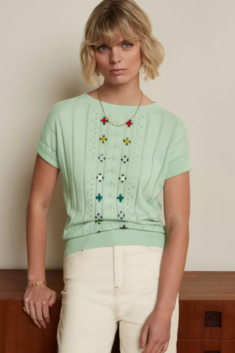 King Louie Tops & Shirts<Boatneck Top Orchid Foam Green
