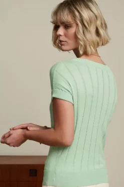 King Louie Tops & Shirts<Boatneck Top Orchid Foam Green