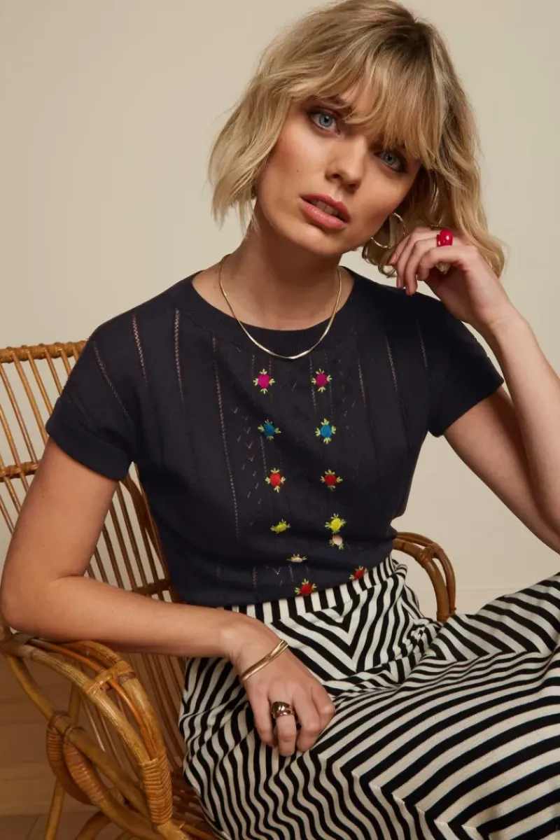 King Louie Tops & Shirts<Boatneck Top Orchid Black