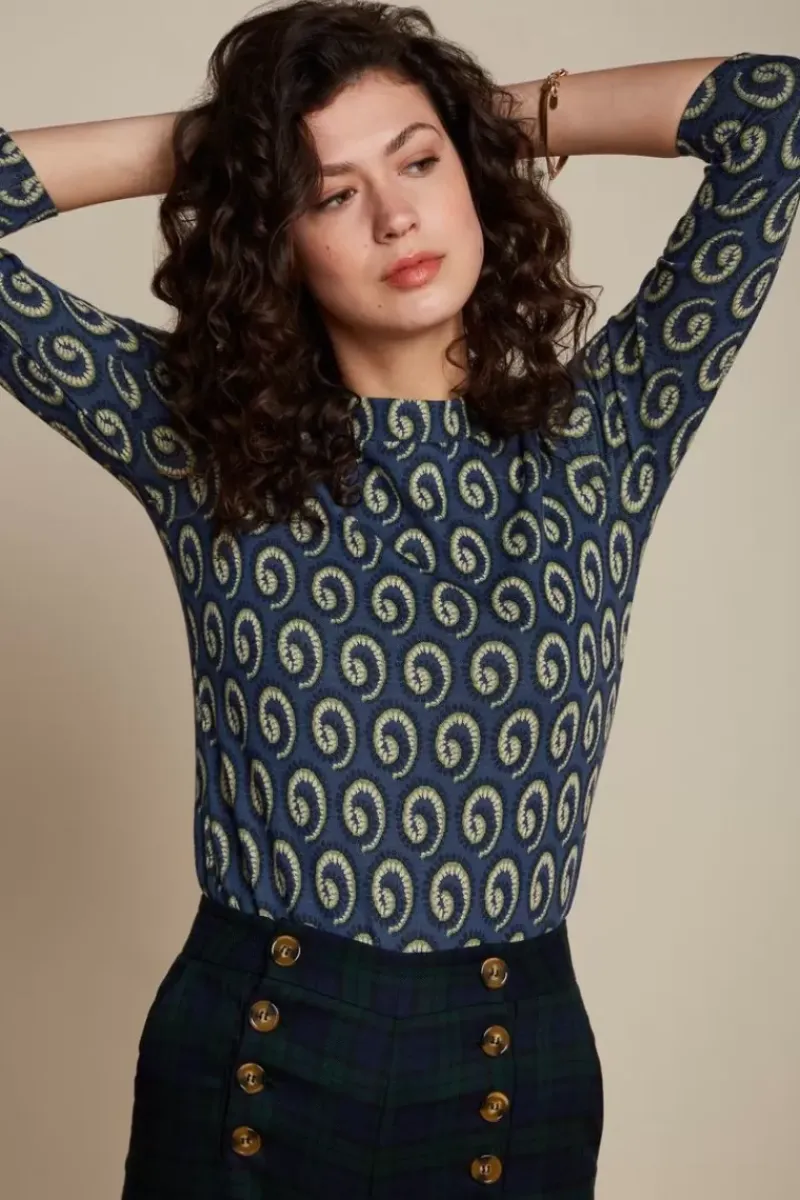 King Louie Tops & Shirts<Boatneck Top Paloma Denim Blue