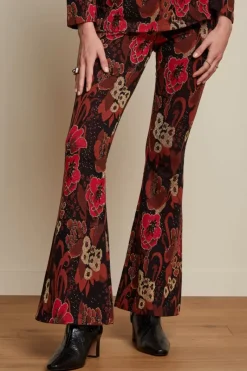King Louie Broeken<Border Flared Pants Bloomsbury Black