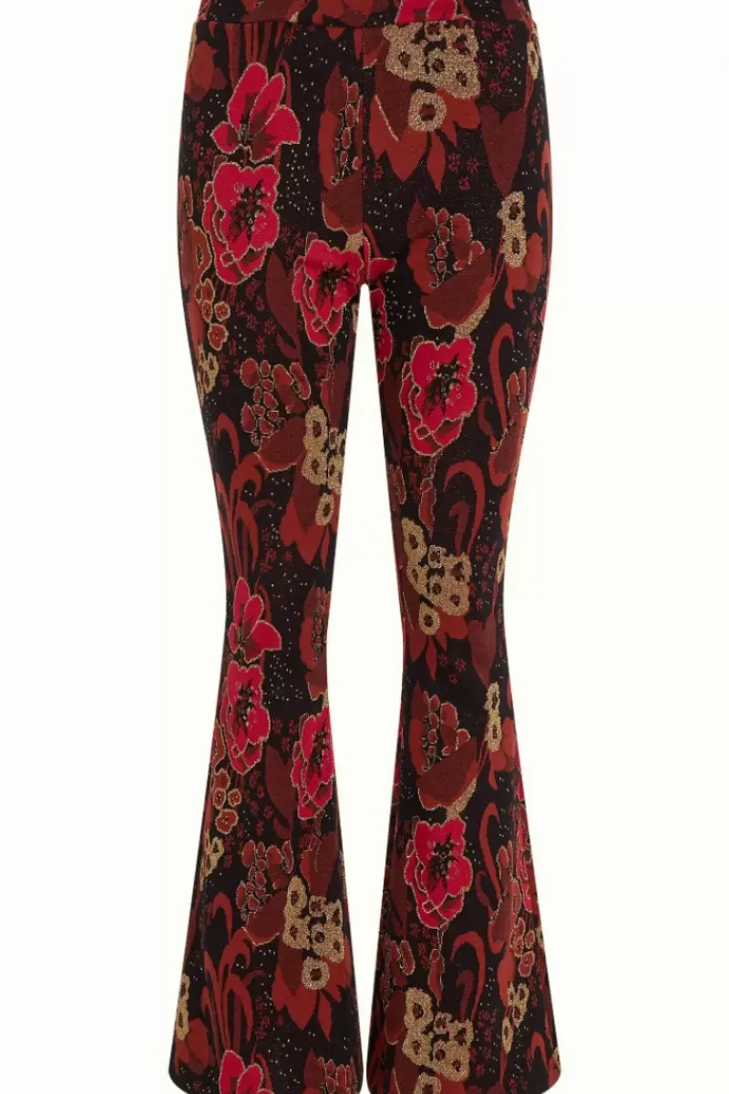 King Louie Broeken<Border Flared Pants Bloomsbury Black