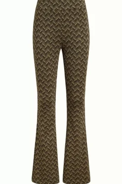 King Louie Broeken<Border Flared Pants Facet Black