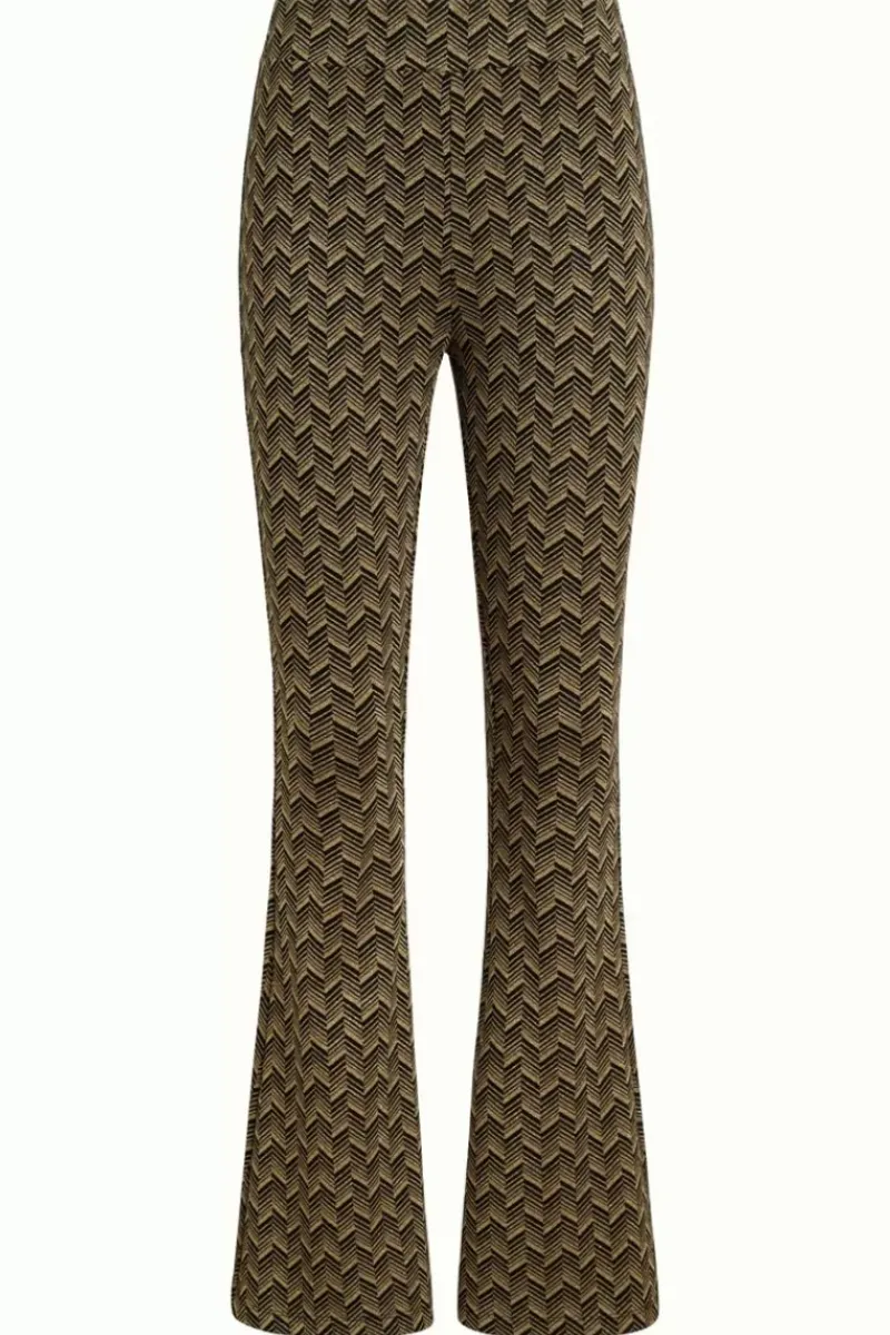 King Louie Broeken<Border Flared Pants Facet Black
