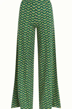 King Louie Broeken<Border Palazzo Pants Brazza Jasper Green