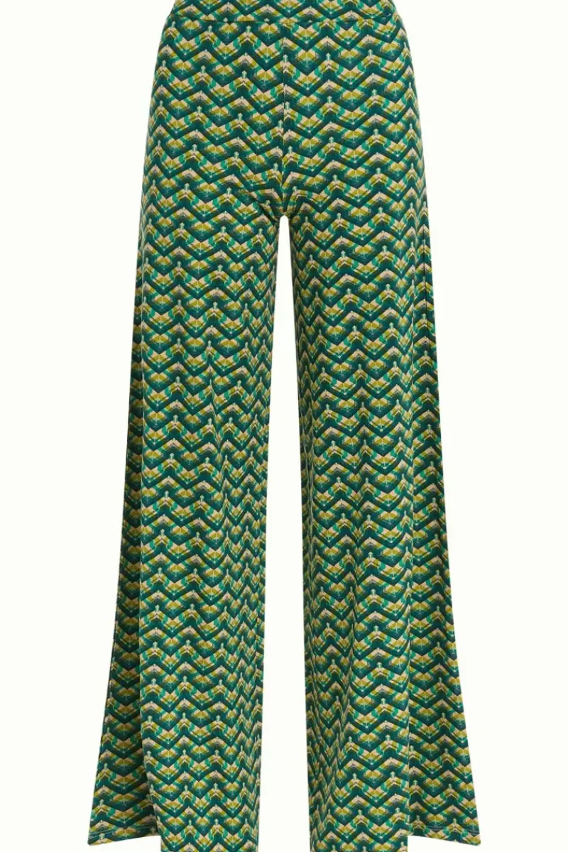 King Louie Broeken<Border Palazzo Pants Brazza Jasper Green
