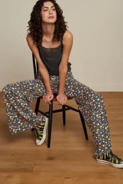 King Louie Broeken<Border Palazzo Pants Lopez Black
