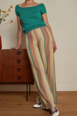 King Louie Broeken<Border Palazzo Pants Merolla Golden Brown