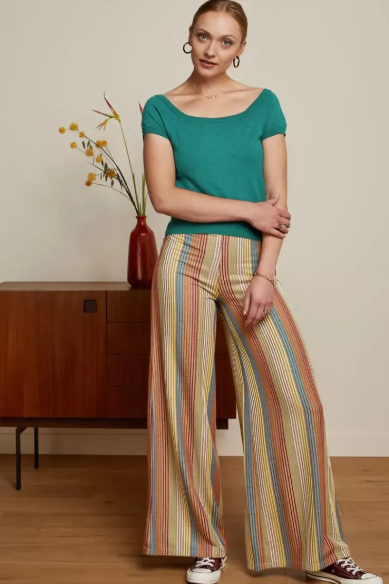 King Louie Broeken<Border Palazzo Pants Merolla Golden Brown