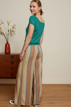 King Louie Broeken<Border Palazzo Pants Merolla Golden Brown