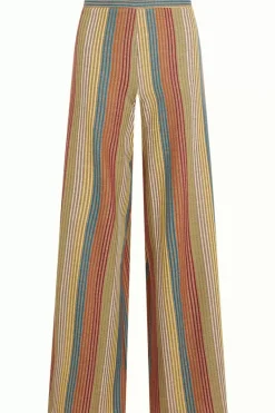 King Louie Broeken<Border Palazzo Pants Merolla Golden Brown