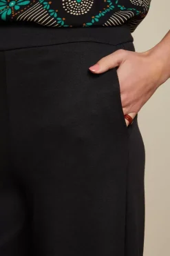 King Louie Broeken<Border Palazzo Pants Milano Crepe Black