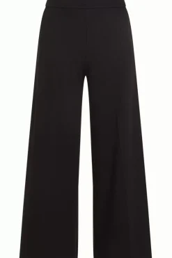 King Louie Broeken<Border Palazzo Pants Milano Crepe Black