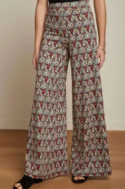 King Louie Broeken<Border Palazzo Pants Navarro True Red