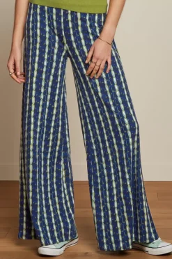 King Louie Broeken<Border Palazzo Pants Saba Sapphire Blue