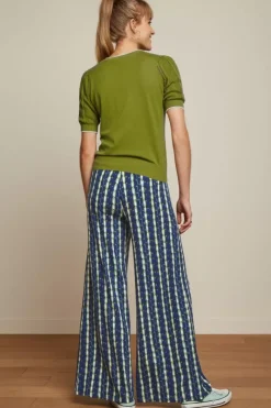King Louie Broeken<Border Palazzo Pants Saba Sapphire Blue