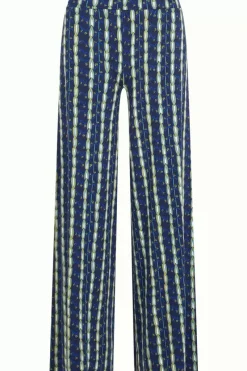 King Louie Broeken<Border Palazzo Pants Saba Sapphire Blue