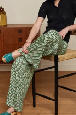 King Louie Broeken<Border Palazzo Pants Vegas Black