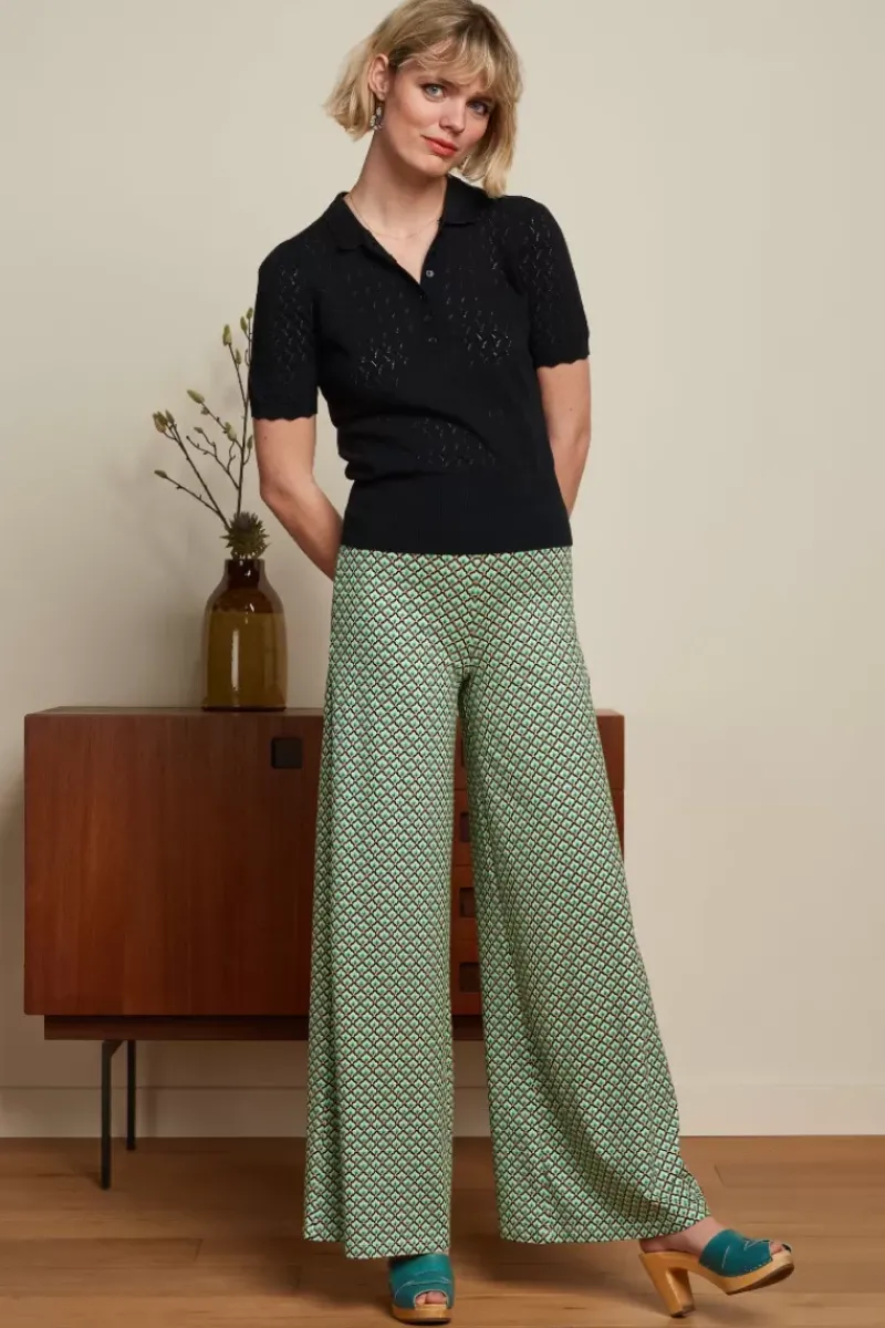 King Louie Broeken<Border Palazzo Pants Vegas Black