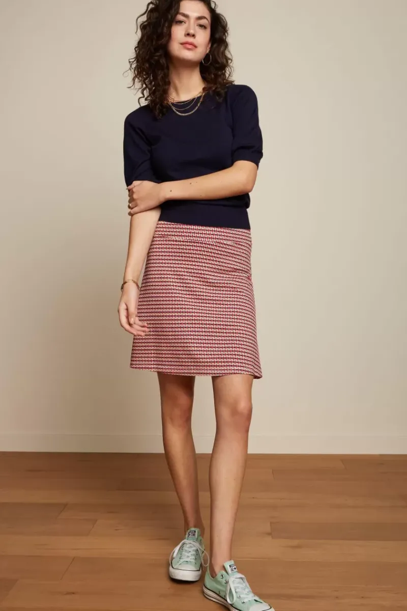 King Louie Rokken<Border Skirt Callaloo Chili Red