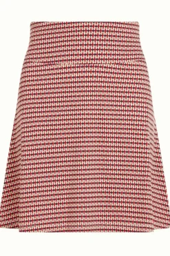 King Louie Rokken<Border Skirt Callaloo Chili Red