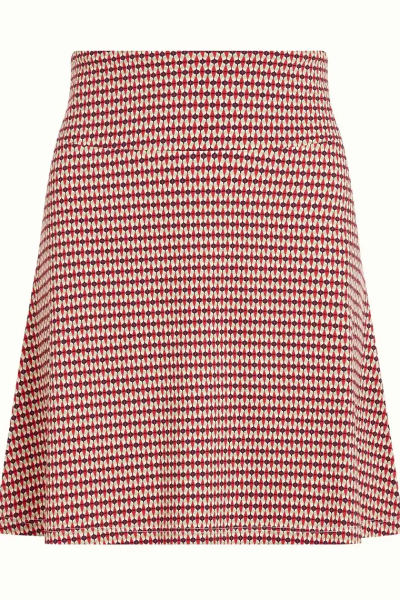 King Louie Rokken<Border Skirt Callaloo Chili Red